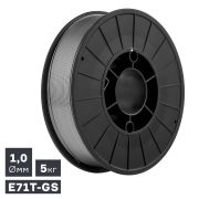 Проволока сварочная MIG, порошковая самозащитная (E71T-GS), Ø 1,0 мм, 5 кг
